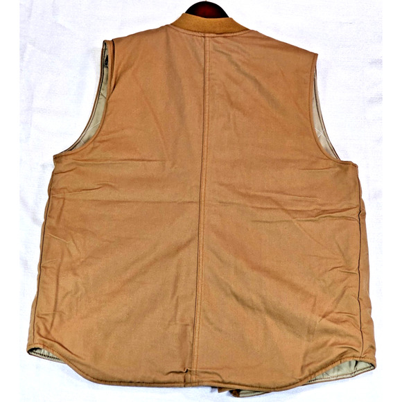 Tyndale FR Quilted Canvas Vest Sz XL K690T Brown Tan Cat 4 Cal 43 NFPA 2112 NWT - Picture 11 of 11